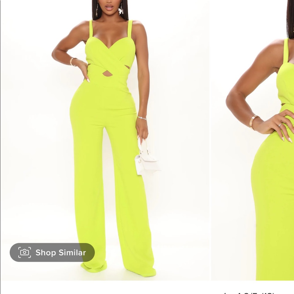 Lime Jumpsuit worn once size small